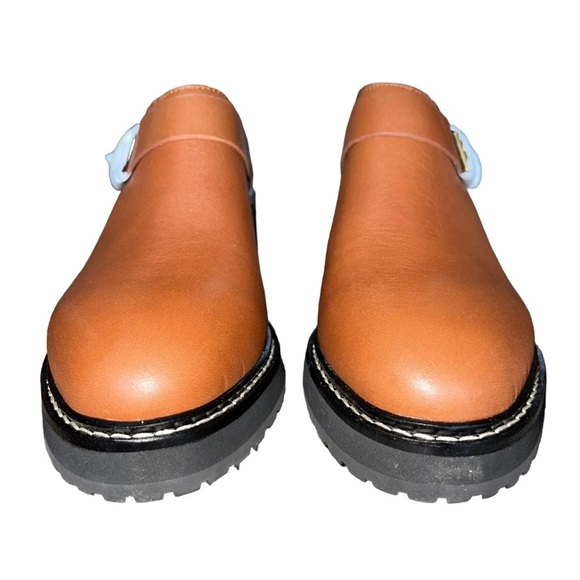 Madewell The Willa Convertible-Strap Mule Leather English Saddle - Picture 5 of 11